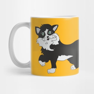 Green-eyed cat Mug